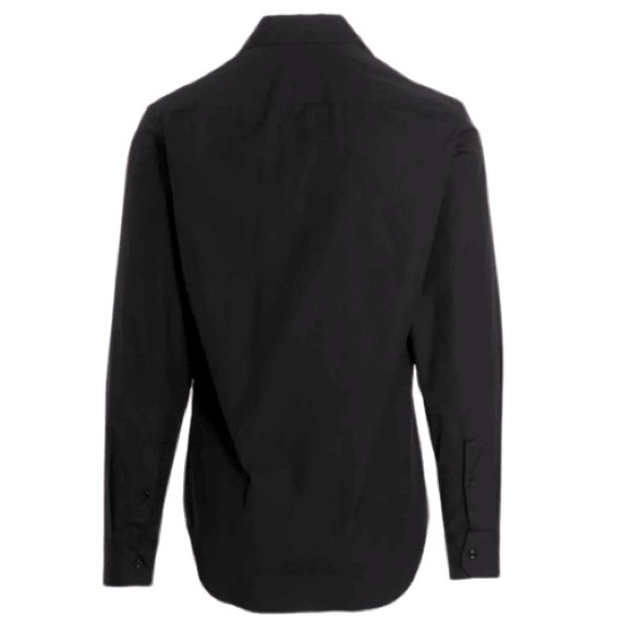 NWT Versace Black Greca Printed Long Sleeve Shirt - Sz L - Picture 2 of 12